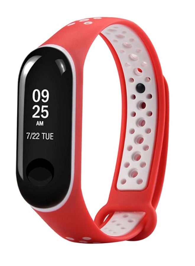 Voberry Replacement Band For Xiaomi Mi Band 3 Red/White - Image 3