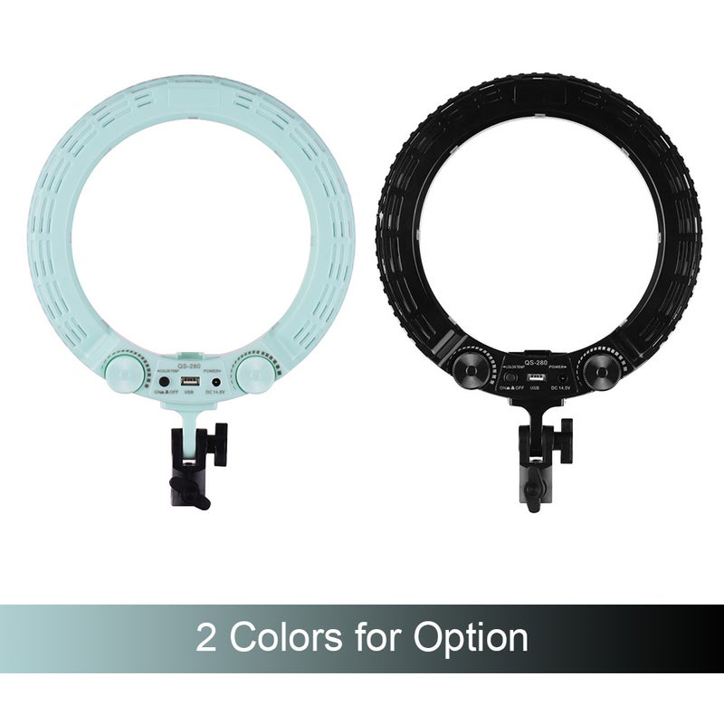 حلقة إضاءة LED محمولة لصور السيلفي قياس 10 بوصة أخضر - Image 5