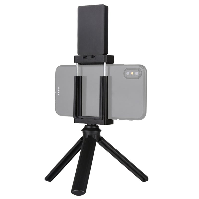 Generic Smartphone Tripod Stand with In-Built LED Fill Light Black  - Image 3