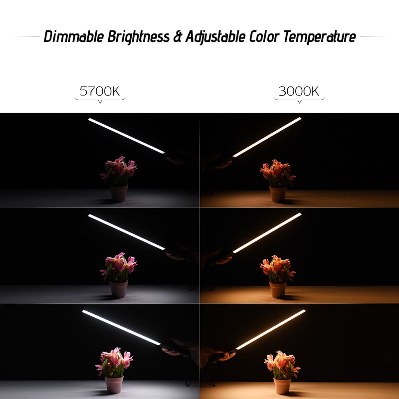 Generic - Handhled LED Light Stick Dimmable Bi-Colour with Remote Carry Bag Multicolor - Image 1