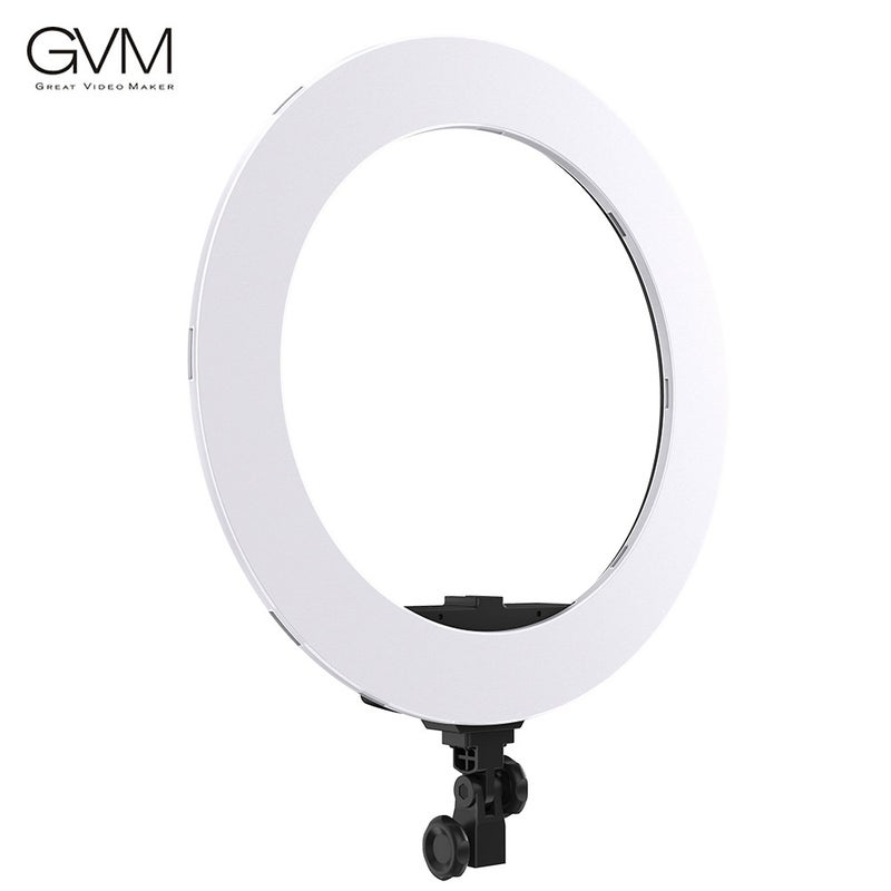 GVM HD-18D 18 Inch 55W 252 SMD LED Studio Ring Light Dimmable Lamp Multicolor - Image 1