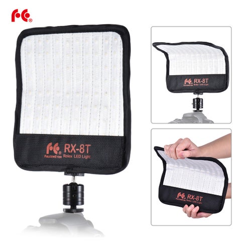 FalconEyes RX-8T 16W Mini LED Light Flexible Cloth On-Camera Lamp Multicolor