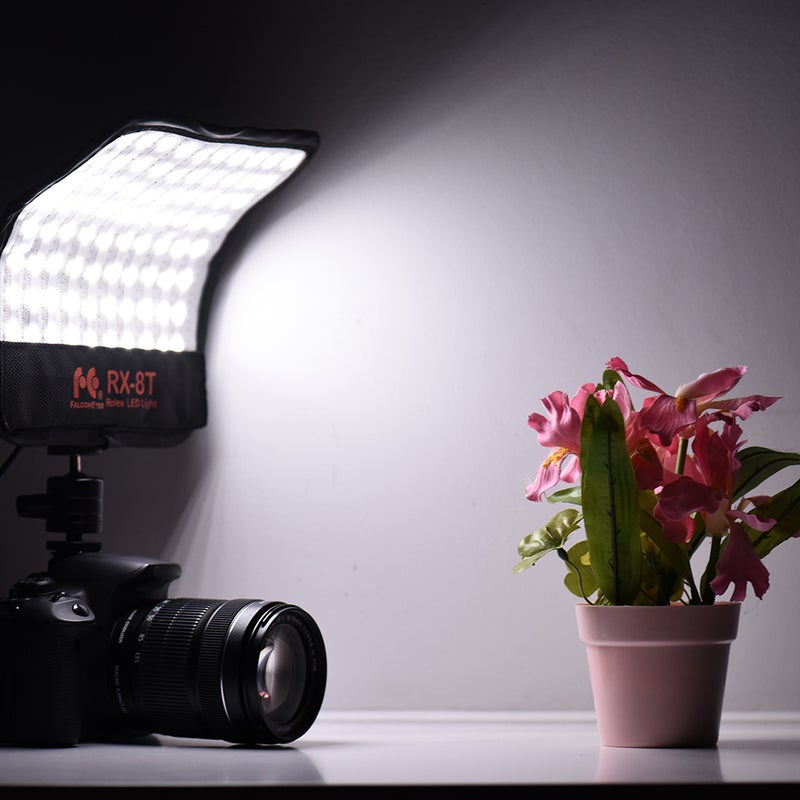 FalconEyes RX-8T 16W Mini LED Light Flexible Cloth On-Camera Lamp Multicolor
