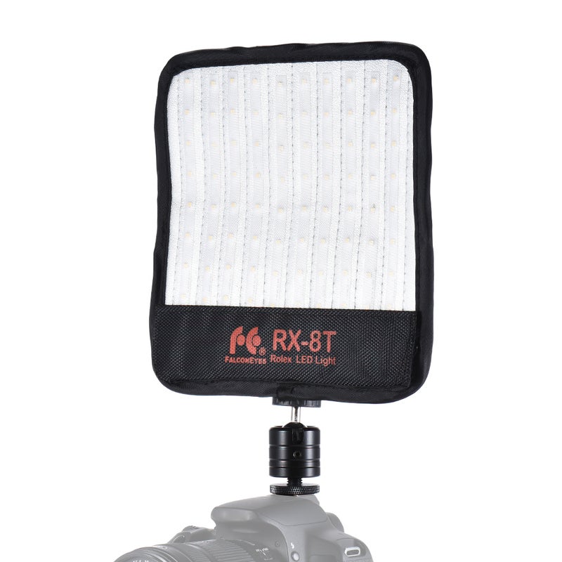 FalconEyes RX-8T 16W Mini LED Light Flexible Cloth On-Camera Lamp Multicolor