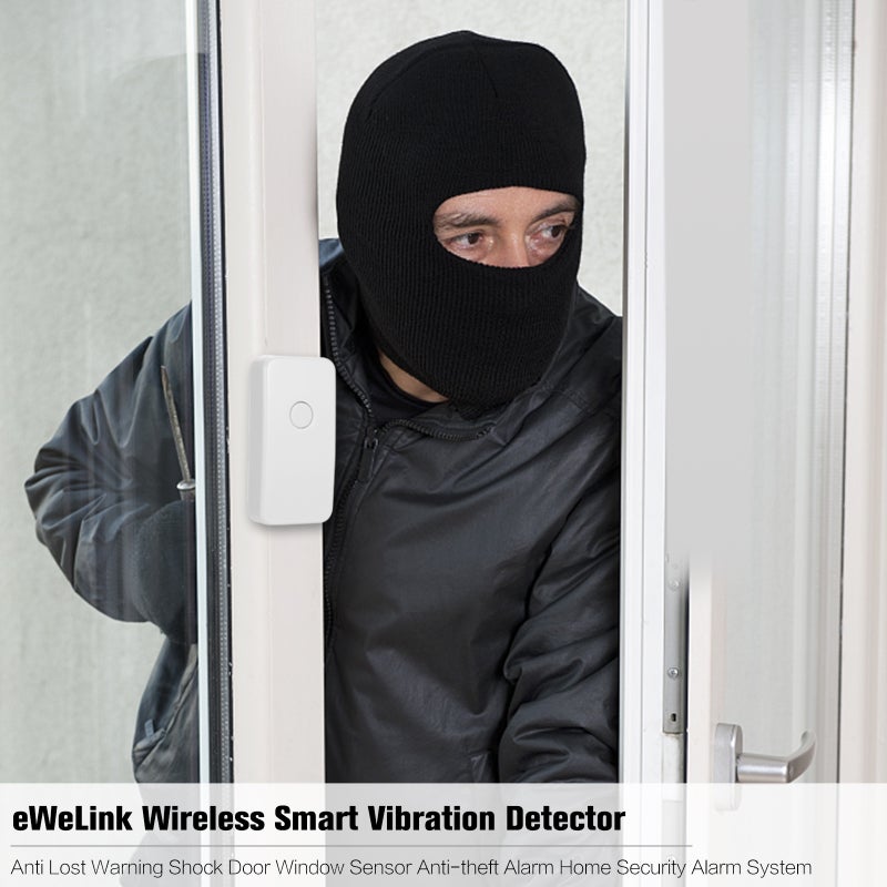 Wireless Smart Vibration Detector White 10*6*2cm  - Image 3