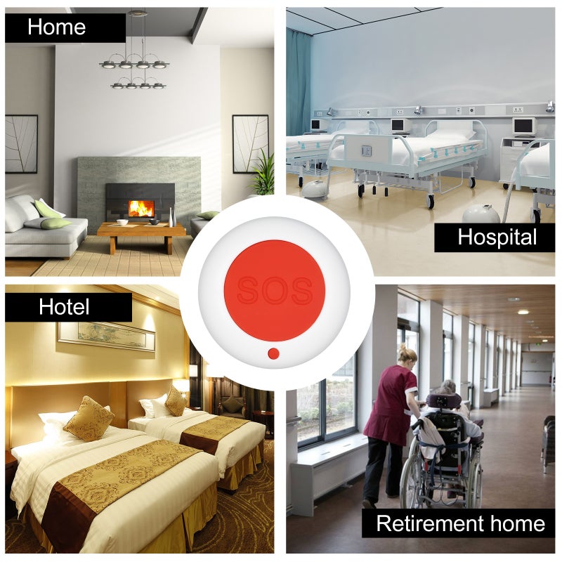 Wireless Smart Vibration Detector White 5*5*2cm  - Image 3