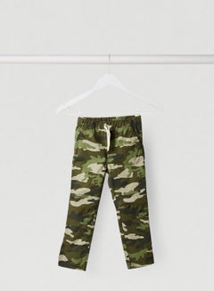 Kids Camo Print Woven Pants Pacific Pine