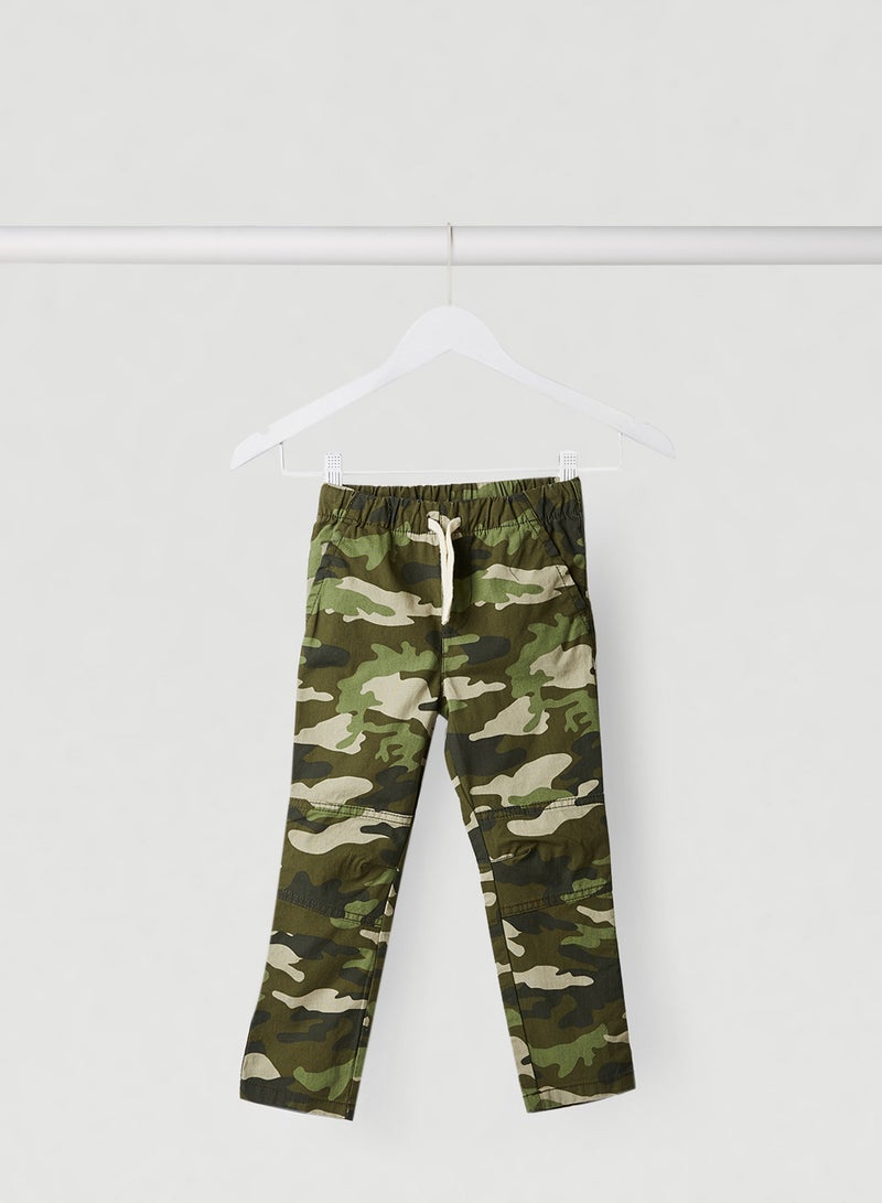 The Children's Place - Kids Camo Print Woven Pants Pacific Pine - Image 1