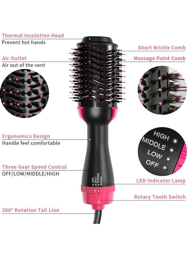 One Step Hot Air Dryer And Styling Brush Black 33cm - Image 2