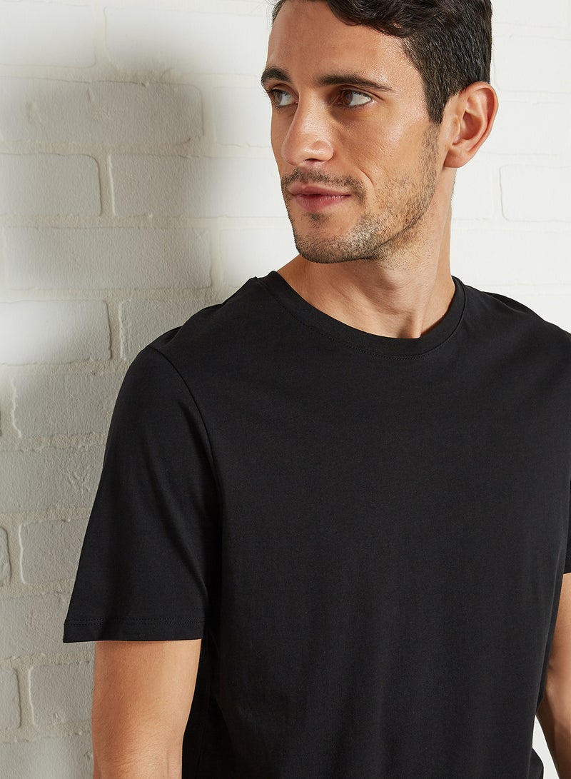JACK & JONES Basic Short-Sleeve T-Shirt Black  - Image 4