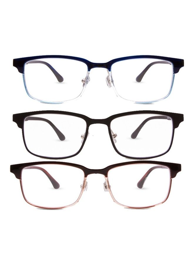 unisex Multi-Focus Far And Wide Dual-Use Two-Color Tr90 Box Reading Glasses - Image 2