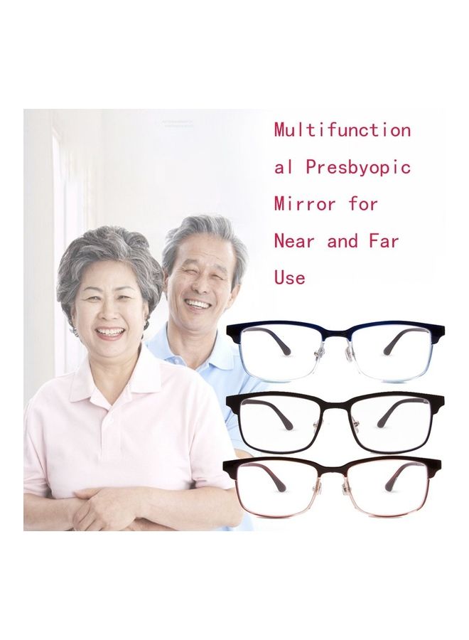 unisex Multi-Focus Far And Wide Dual-Use Two-Color Tr90 Box Reading Glasses - Image 3