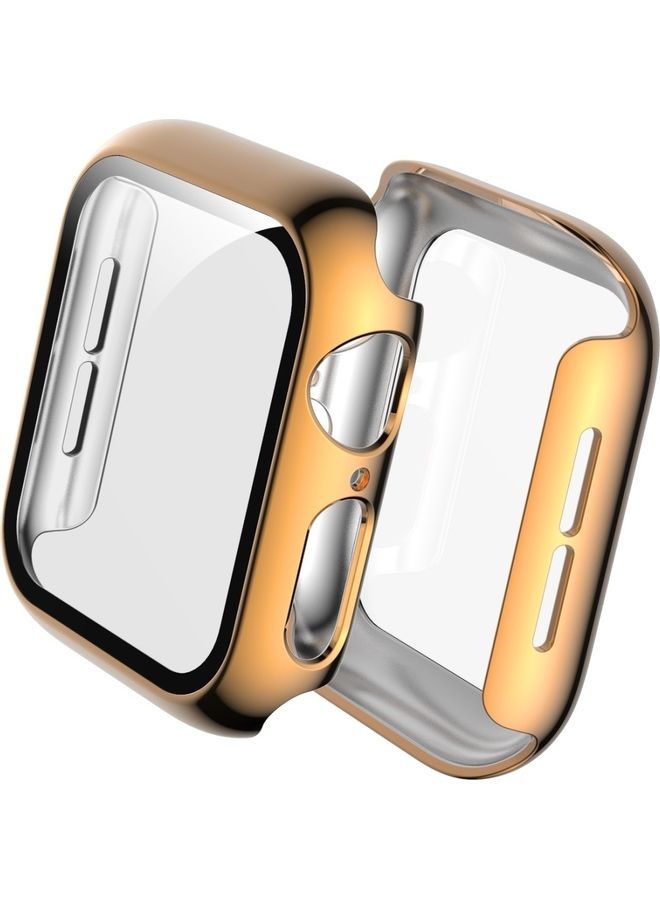 Generic - For Apple Watch Series 5 And 4 Full Coverage Plating TPU Case - Image 1