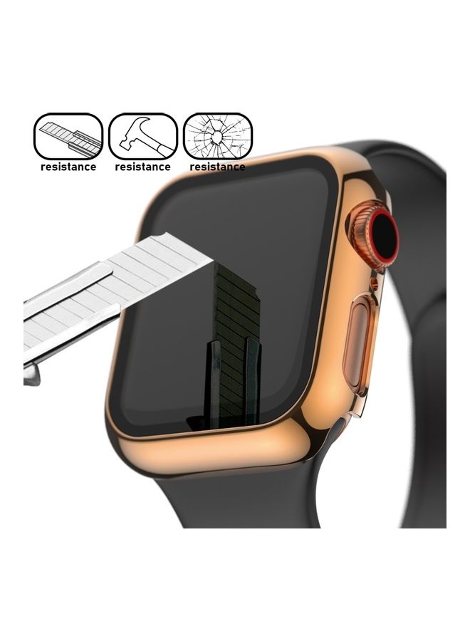 Generic - For Apple Watch Series 5 And 4 Full Coverage Plating TPU Case - Image 1