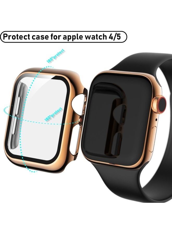 Generic - For Apple Watch Series 5 And 4 Full Coverage Plating TPU Case - Image 1