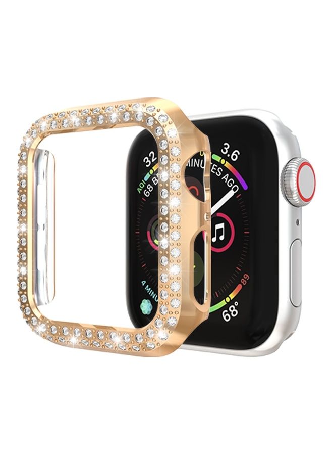 Generic - unisex For Apple Watch Series 3, 2 And 1 Double Row Diamonds PC Protective Case - Image 1