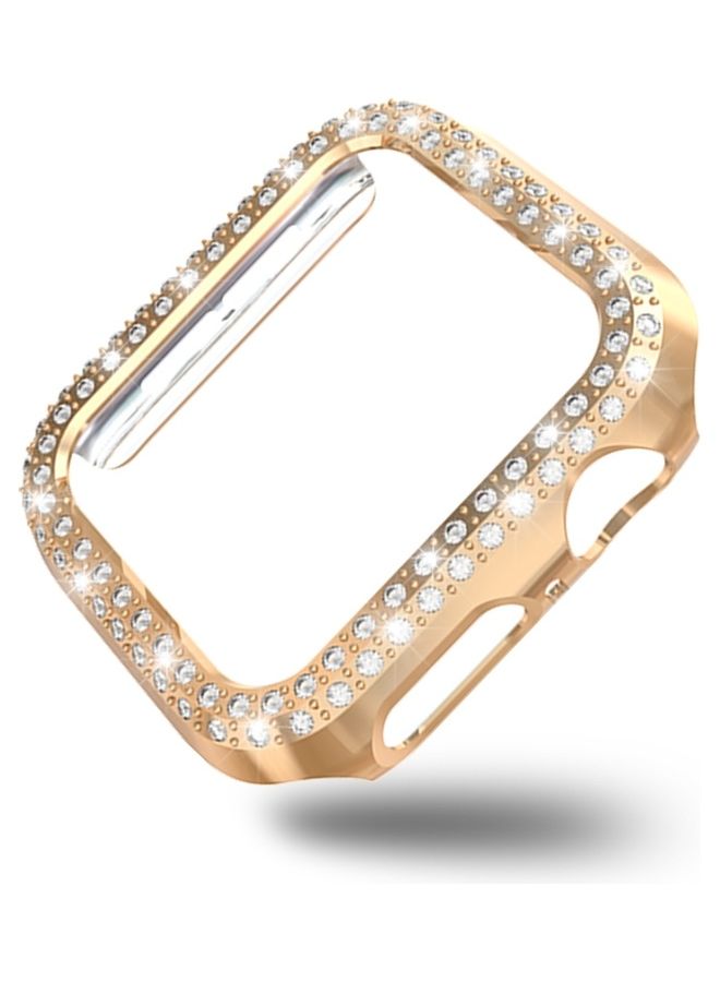 Generic - unisex For Apple Watch Series 3, 2 And 1 Double Row Diamonds PC Protective Case - Image 1