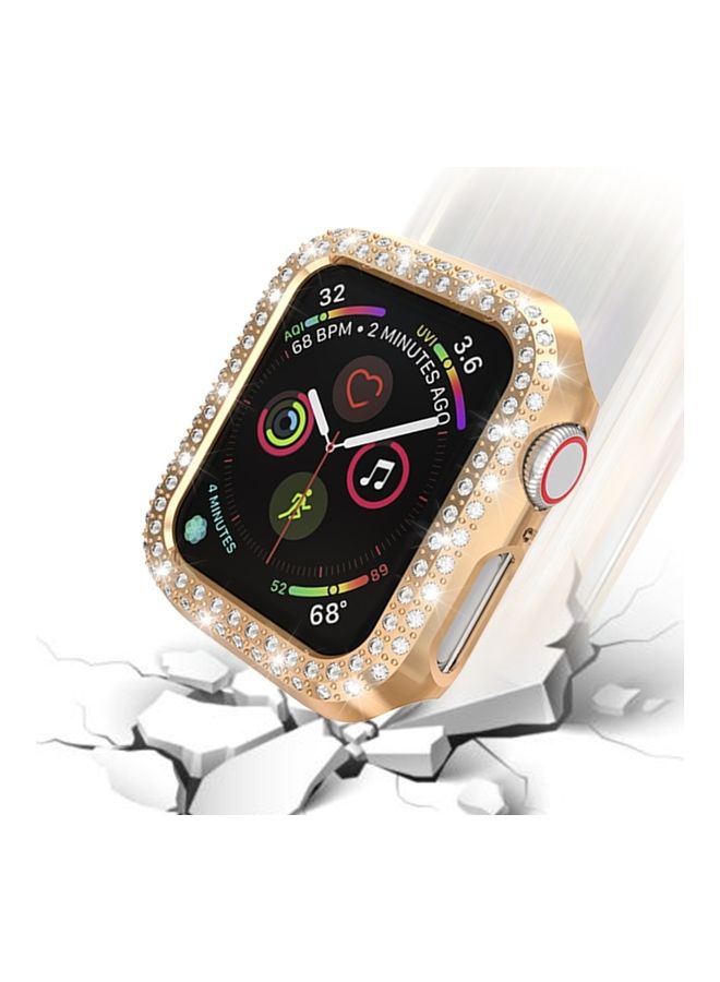 Generic - unisex For Apple Watch Series 3, 2 And 1 Double Row Diamonds PC Protective Case - Image 1