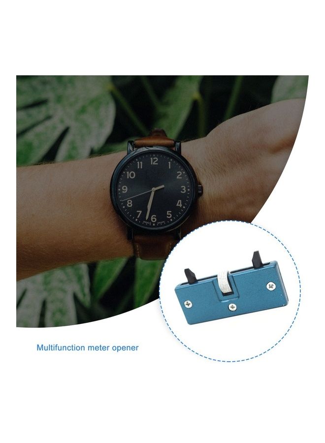 unisex Adjustable Rectangle Watch Back Case Cover Opener Remover Wrench Repair Kit - Image 1