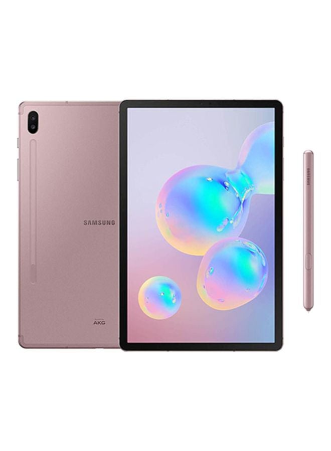 Samsung - Galaxy Tab S6 (2019) 10.5 Inch, 128GB, 6GB RAM, Wi-fi, 4G LTE, Rose Blush - UAE Version - Image 1