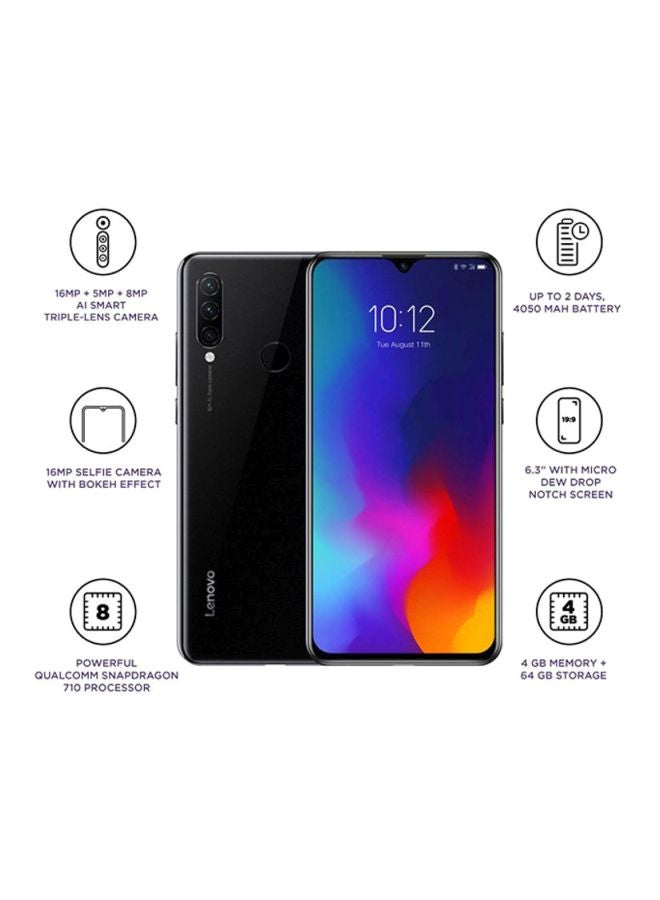 Lenovo - K10 Note Dual SIM Black 4GB RAM 64GB 4G LTE - Image 1