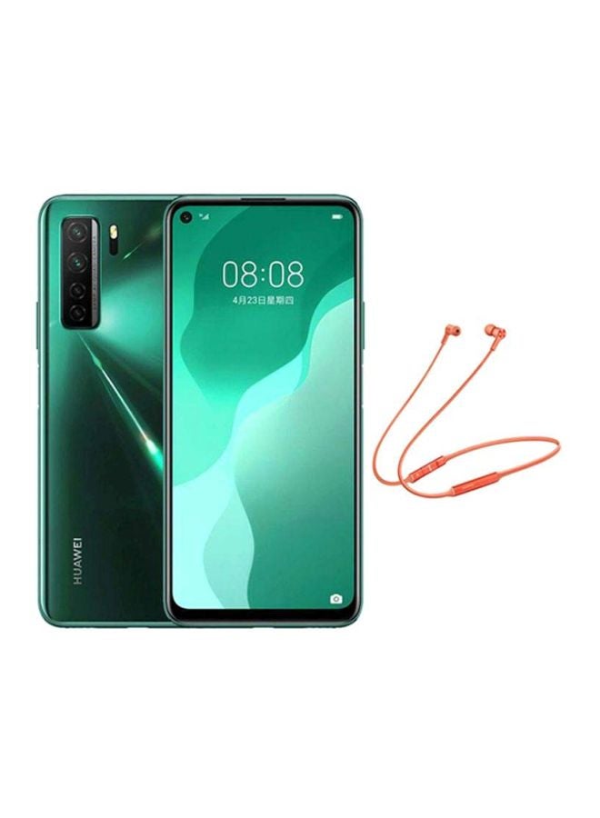 هواوي - Nova 7 SE Dual SIM Crush Green 8GB RAM 128GB 5G LTE With 122 mAh FreeLace Bluetooth In-Ear Headphones - Image 1
