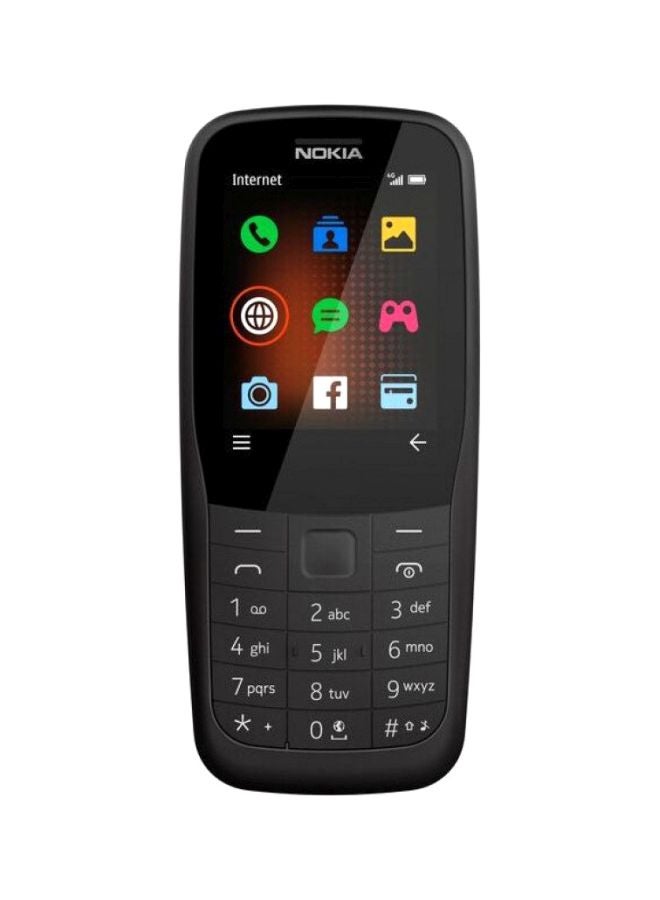 نوكيا هاتف نوكيا 220 لون أسود بذاكرة داخلية سعة 24 ميجابايت يدعم تقنية 4G LTE  - Image 2