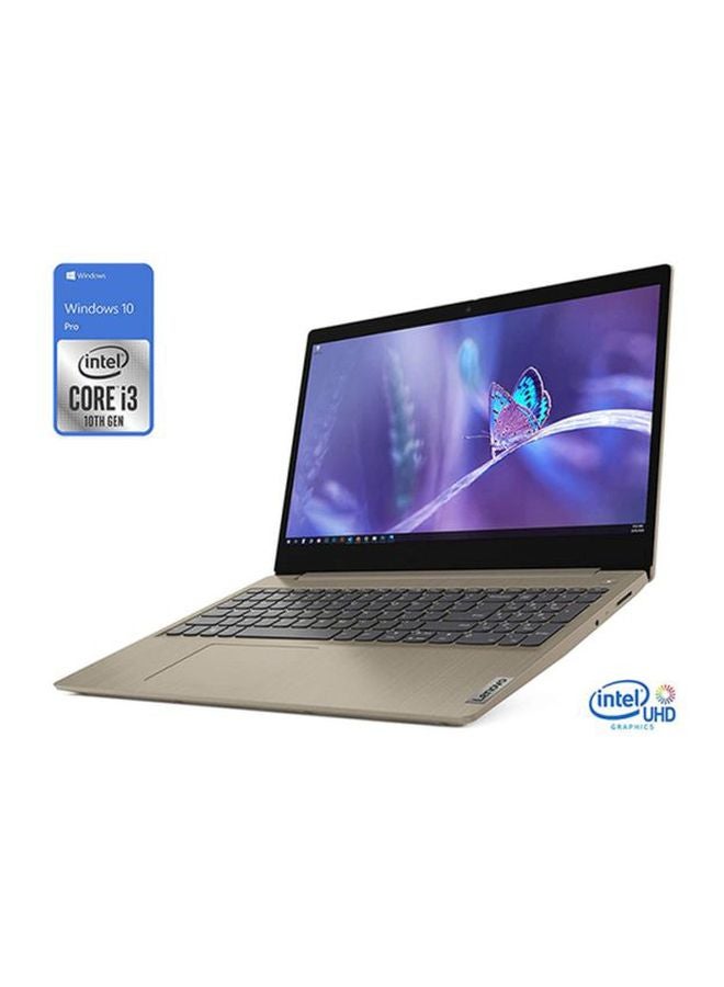 Ideapad 3 Laptop With 15.6-Inch Display, Core i3 Processer/10th Gen/8GB RAM/256GB SSD/Intel UHD Graphics/Windows 10 Sand