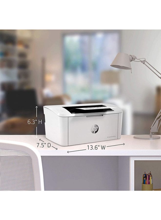 HP - LaserJet Pro M15w Laser Printer With Mobile Print And Scan Function,W2G51A White - Image 1