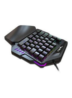HXSJ V100 One-Handed Gaming Keyboard And Mouse Set Black  - Image 5