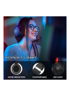 Generic K19 3.5mm Wired Gaming Headset Over Ear Headphone Black  - Image 3