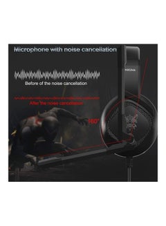 Generic K19 3.5mm Wired Gaming Headset Over Ear Headphone Black  - Image 5
