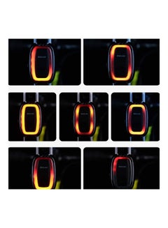 Generic Waterproof Bicycle Intelligent Brake Tail Lamp Black  - Image 4