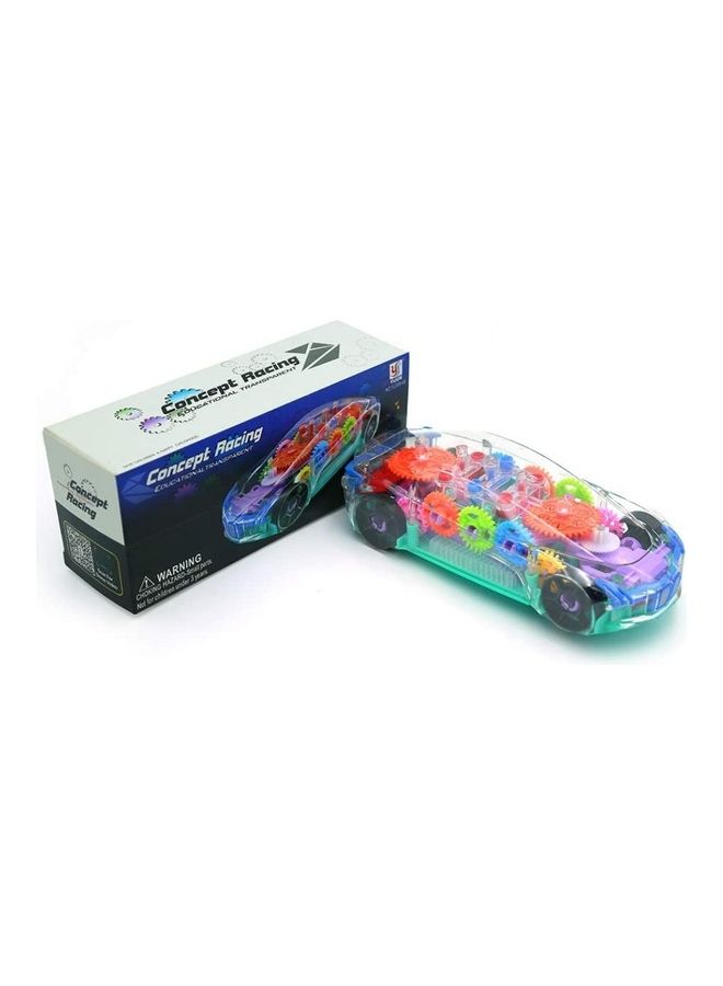DEXO Battery Operated Transparent Crystal Car Multicolour 100cm - Image 2