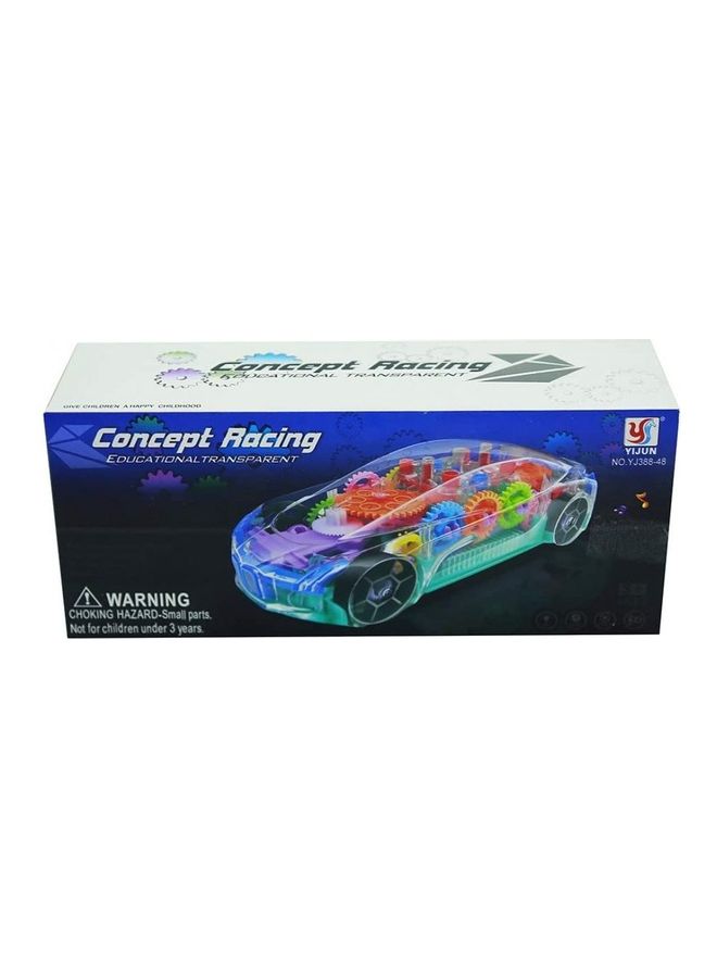 DEXO Battery Operated Transparent Crystal Car Multicolour 100cm - Image 3