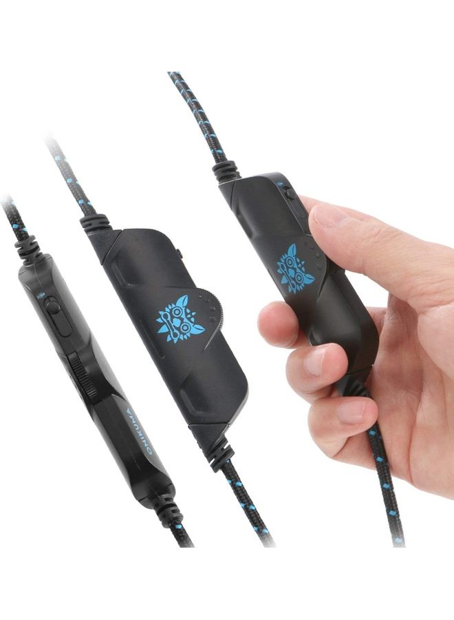 أونيكوما سماعة رأس للألعاب بميكروفون بصوت جهير لجهاز الكمبيوتر طراز K1-B - Image 3