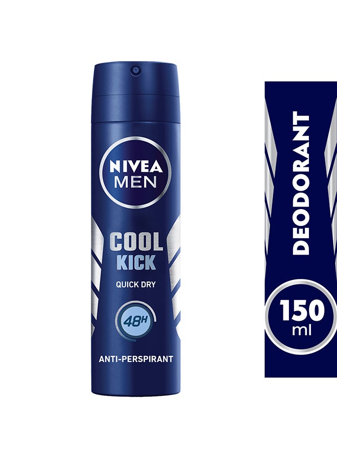 48h Cool Kick Quick Dry Antiperspirant Spray 150ml - v1606035217/N11292879A_2