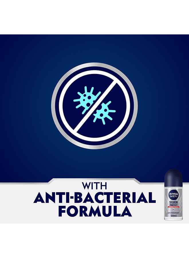 Nivea Silver Protect Roll On Deodorant For Men 50ml  - Image 2