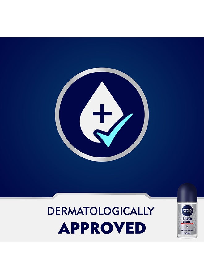 Nivea Silver Protect Roll On Deodorant For Men 50ml  - Image 4