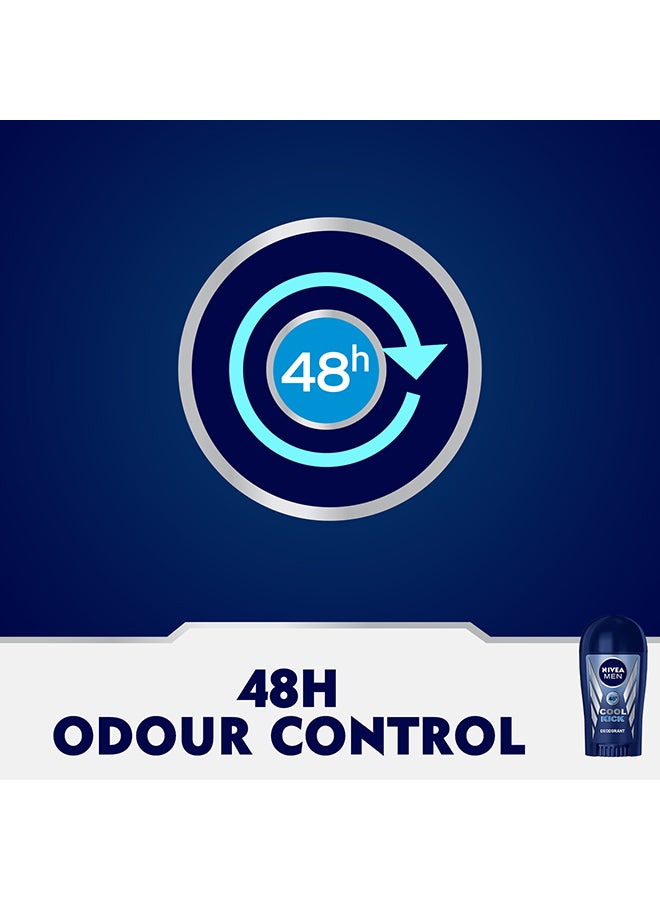 Nivea MEN Cool Kick, Deodorant for Men, Fresh Scent, Stick 40ml - Image 3