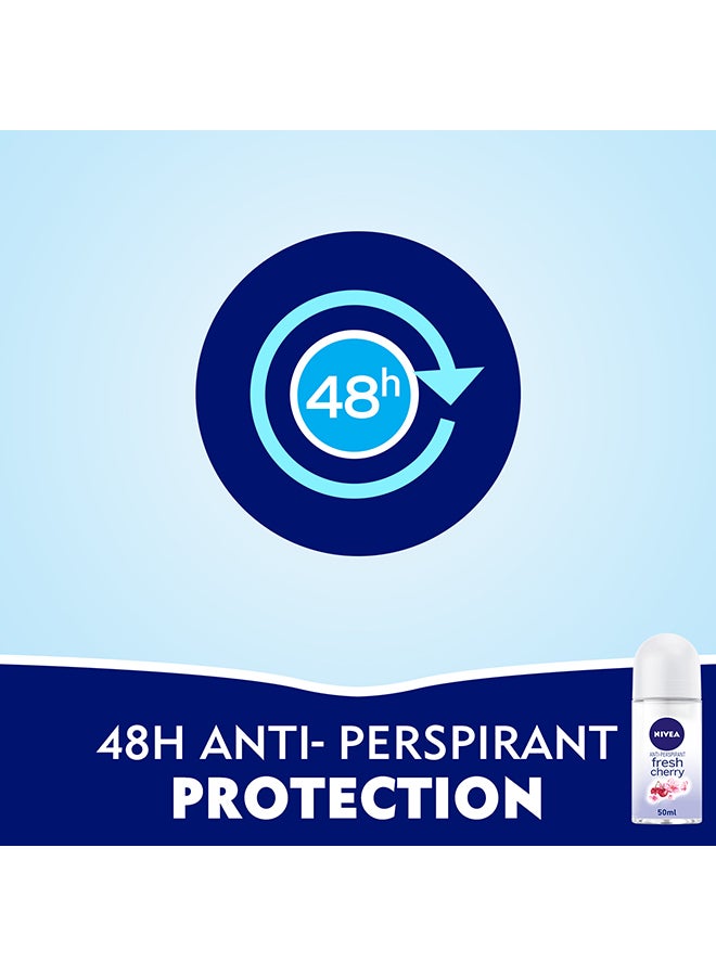 نيفيا مزيل عرق بلية دوراة مضاد للتعرق فريش تشيري للنساء 50ملليلتر - Image 3