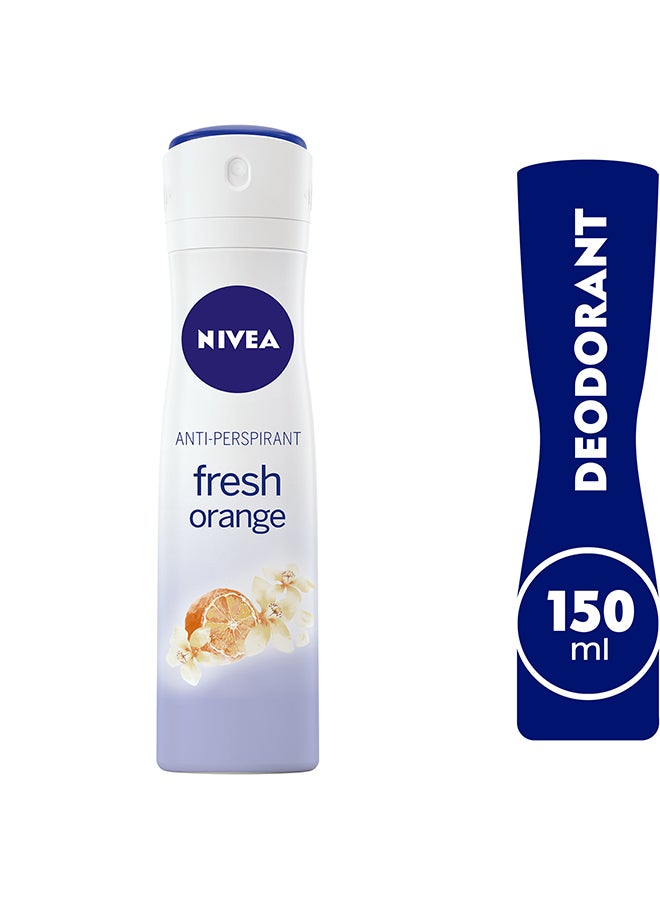 Nivea - Fresh Orange, Antiperspirant for Women, Spray 150ml Multicolour 150ml - Image 1