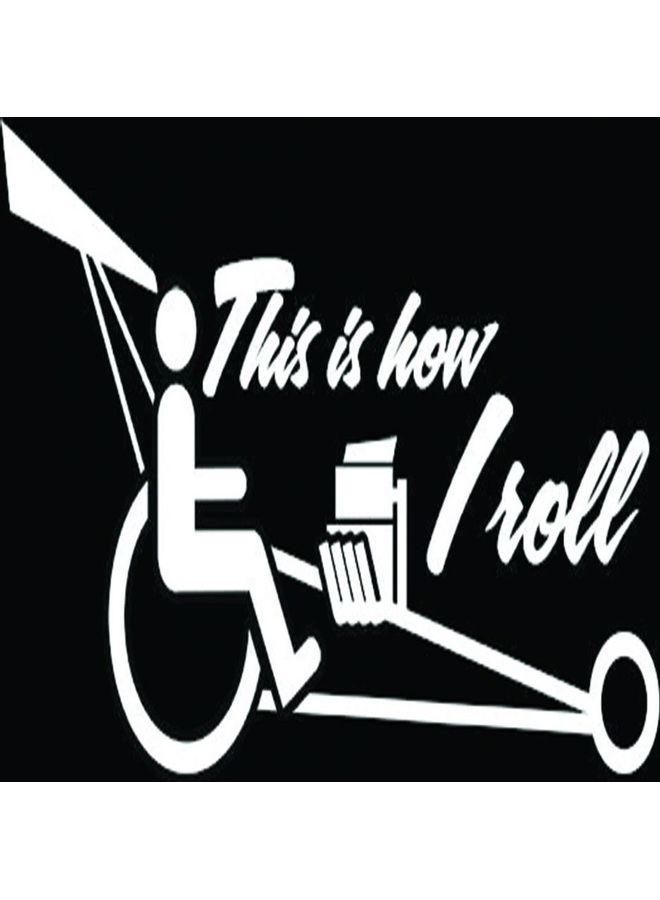 فاست برينت ملصق E111 للسيارة مطبوع عليه عبارة "This I Know Car Sticker" مقاس 15×15 سم، لون أبيض/ أسود