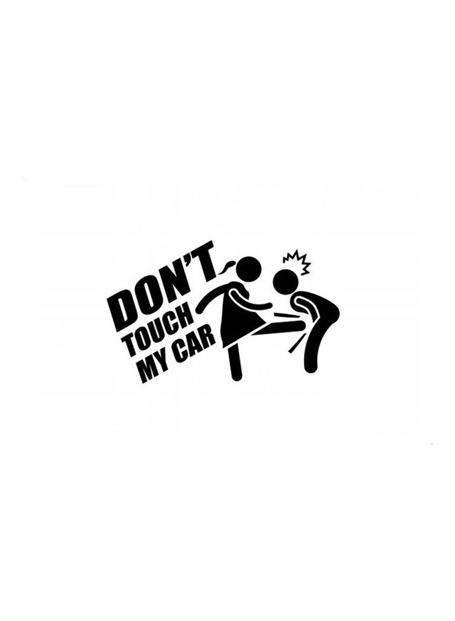 Fast Print Don'T Touch My Car Printed Vinyl Car Sticker 20X30 cm 