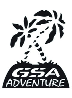 E279 Gsa Adventure Car Sticker 15X15 cm Black/White