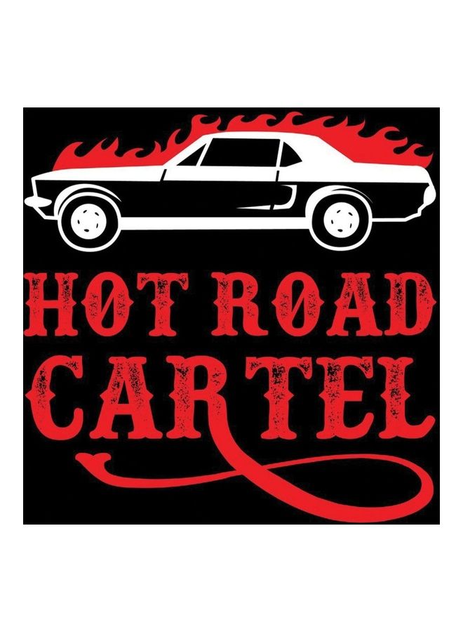 Fast Print E229 Hot Road Car Tel Car Sticker 15X15 cm Red and Black 