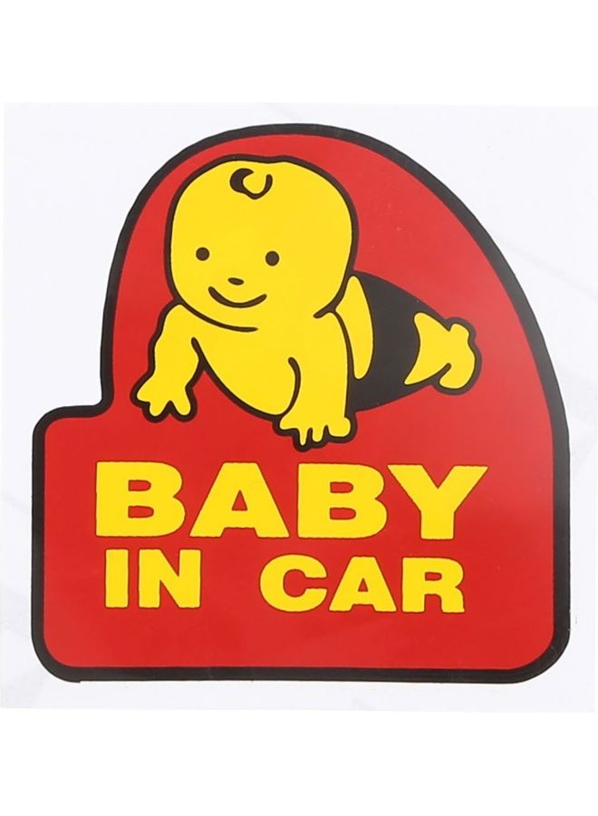 فاست برينت ملصق مطبوع عليه عبارة "Baby In Car" للسيارة