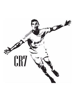 Cr7 Cristiano Ronaldo Printed Vinyl Car Sticker 15X15 cm White and Black - v1606040326/N42537495A_1