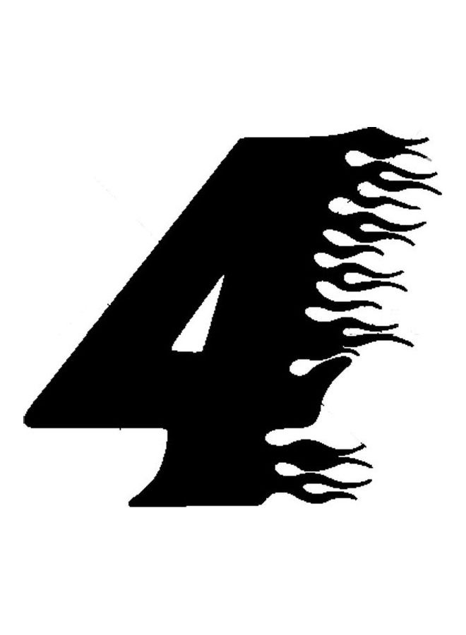 Fast Print Car Sticker Printing On Vinyl Sticker 15X15 cm Black 