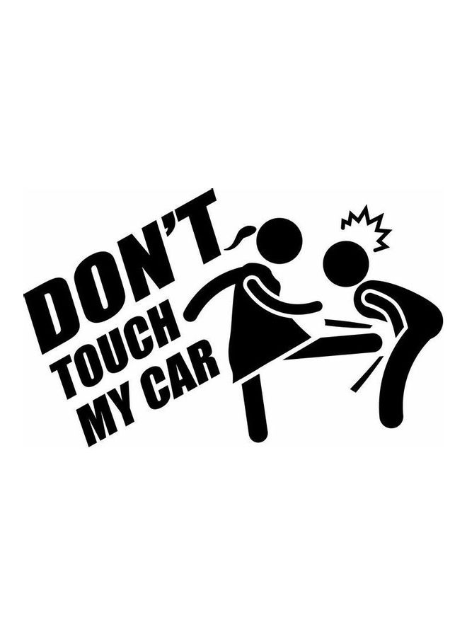 Fast Print Reflective Car Sticker 55X55 cm Black/White